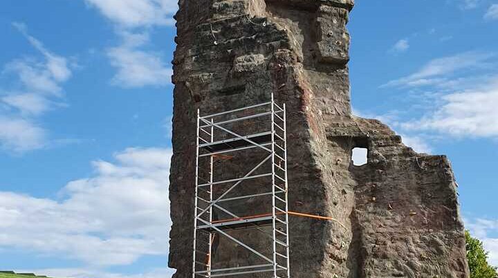 Sanierungsarbeiten am Angerfelsen | © Marcel Benecke 2023