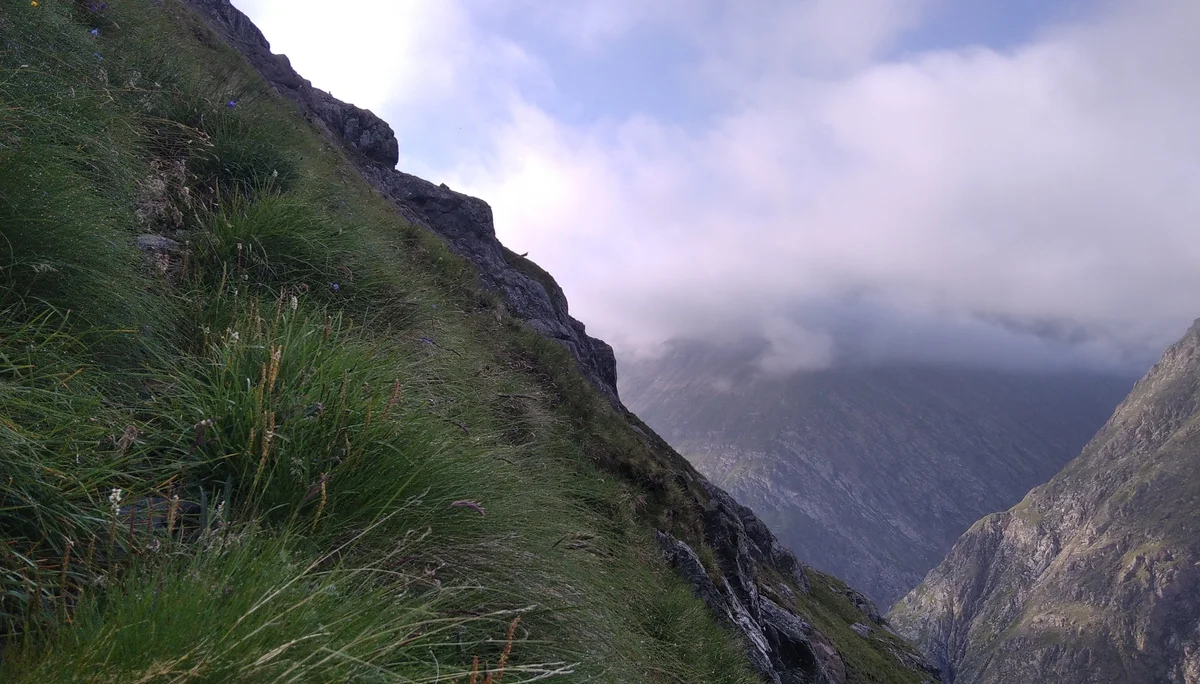 erster Aufstiegshang auf der Alpenkönigroute | © Paul Hoffmann 2023