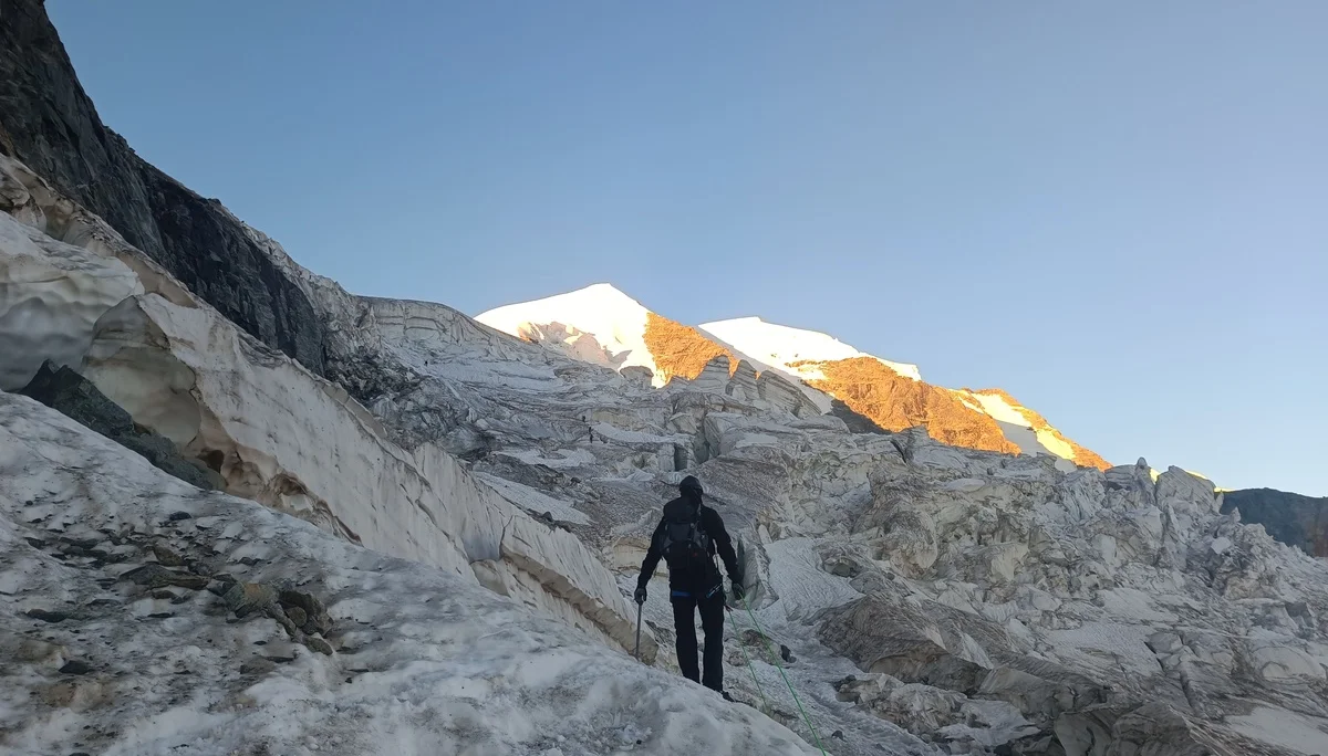 Alpenglühen am Piz Palü | © Paul Hoffmann 2023