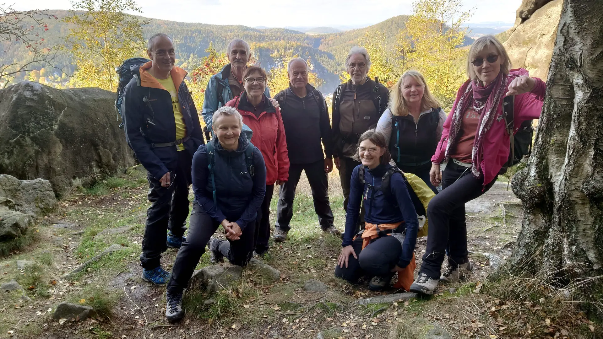 Felsengasse Oybin Gruppenbild Oktober 2022 | © DAV Magdeburg