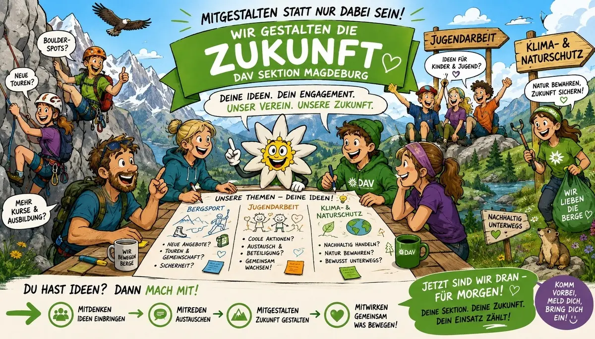 Zukunft der Sektion | © KI-generiert DAV Magdeburg