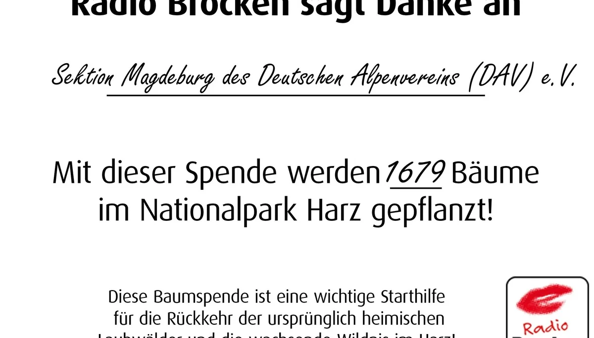 Urkunde Baumspende Text | © DAV Magdeburg