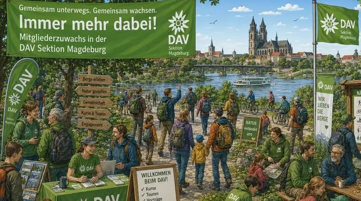 Mitgliederzuwachs | © DAV MD Chat GPT