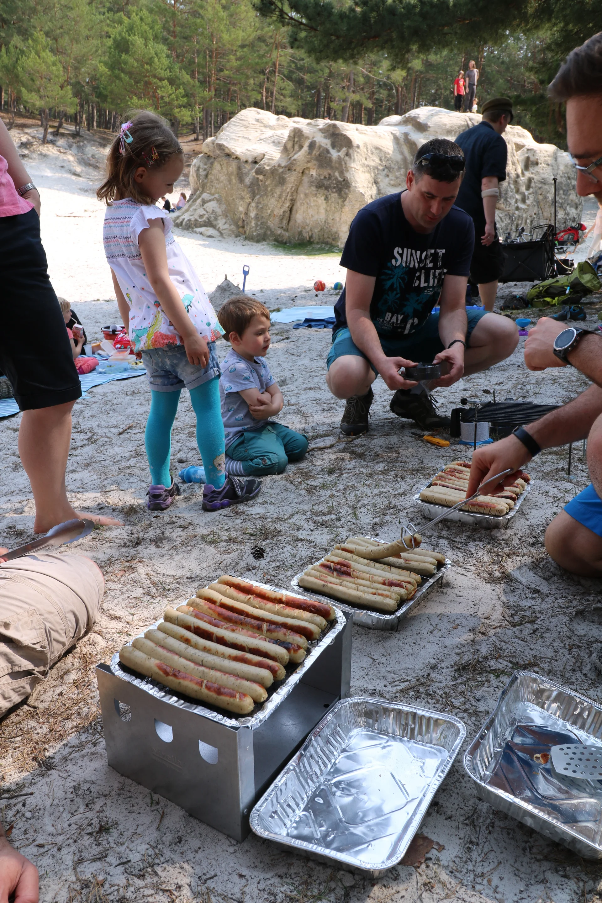 Familiengruppe an den Sandhöhlen | © Familie Melzer 2019