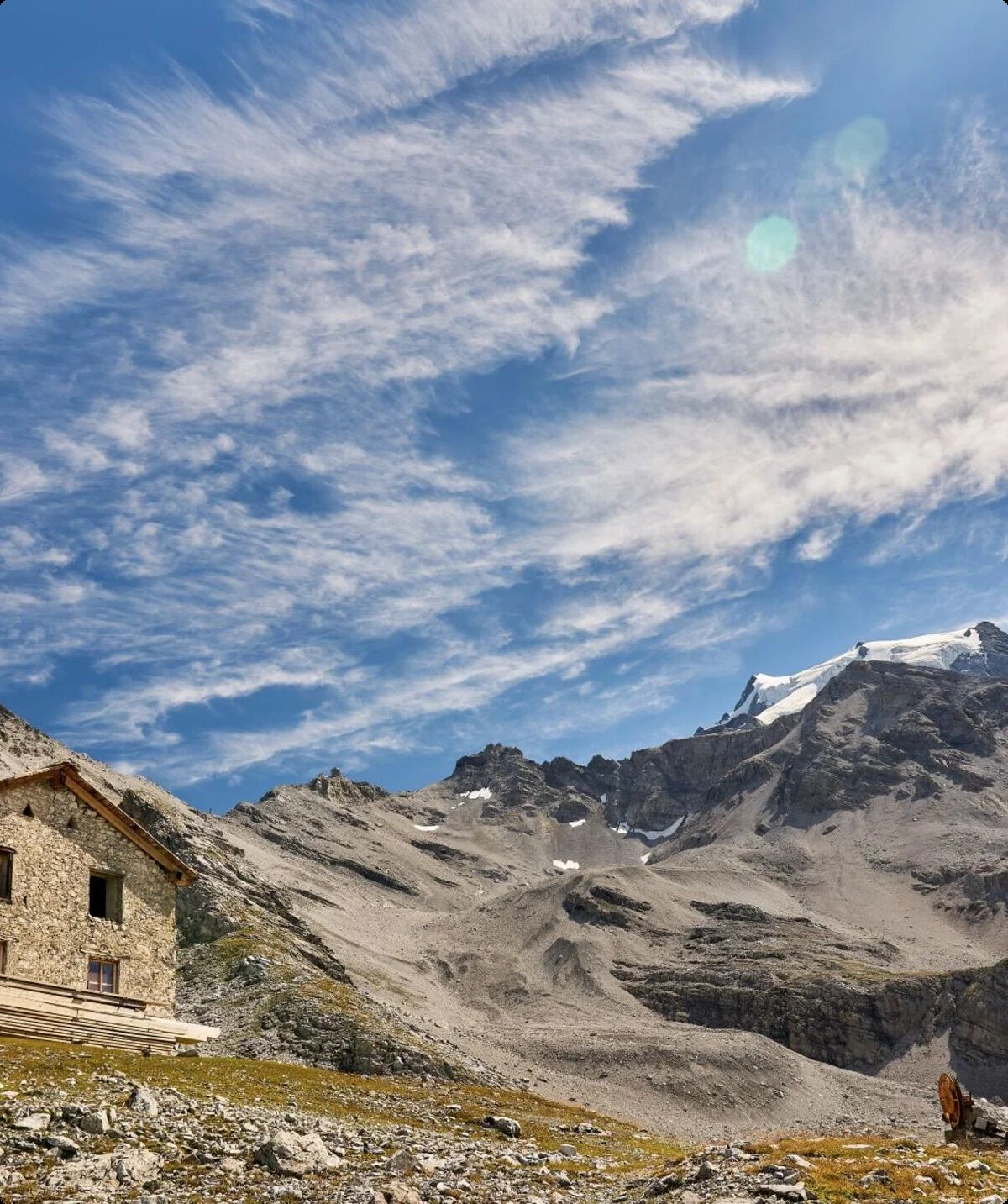 Edelweißhütte mit Blick zum Ortler | © Alexander Goebel 2020