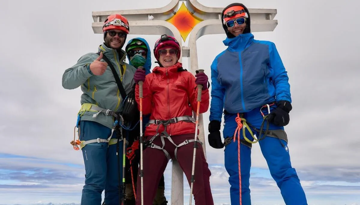 Am Gipfel des Ortler, 3.905m | © Alexander Goebel 2023