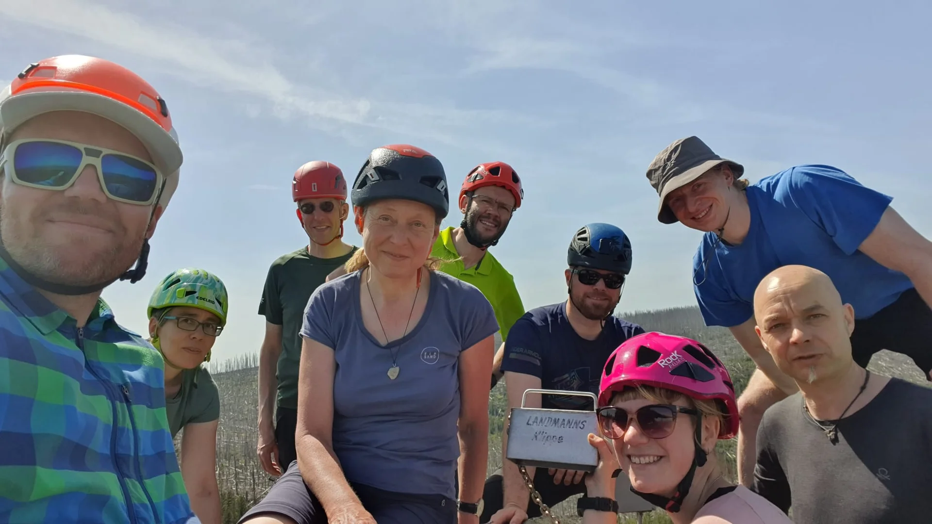 Hochtourengruppe auf der Landmannsklippe | © Marcel Benecke 2024