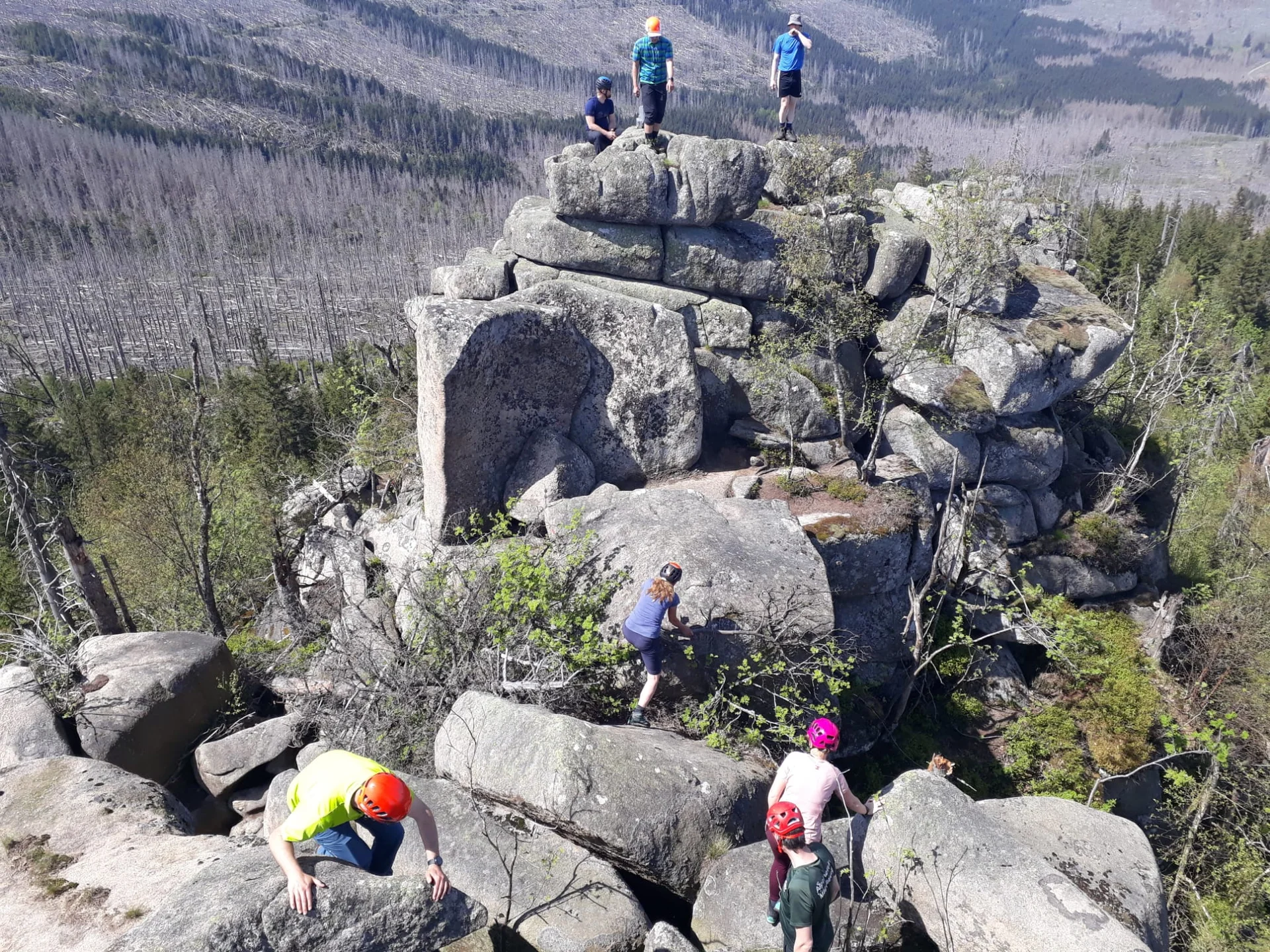 Erklimmung der Landmannsklippe | © Anja Prellwitz 2024