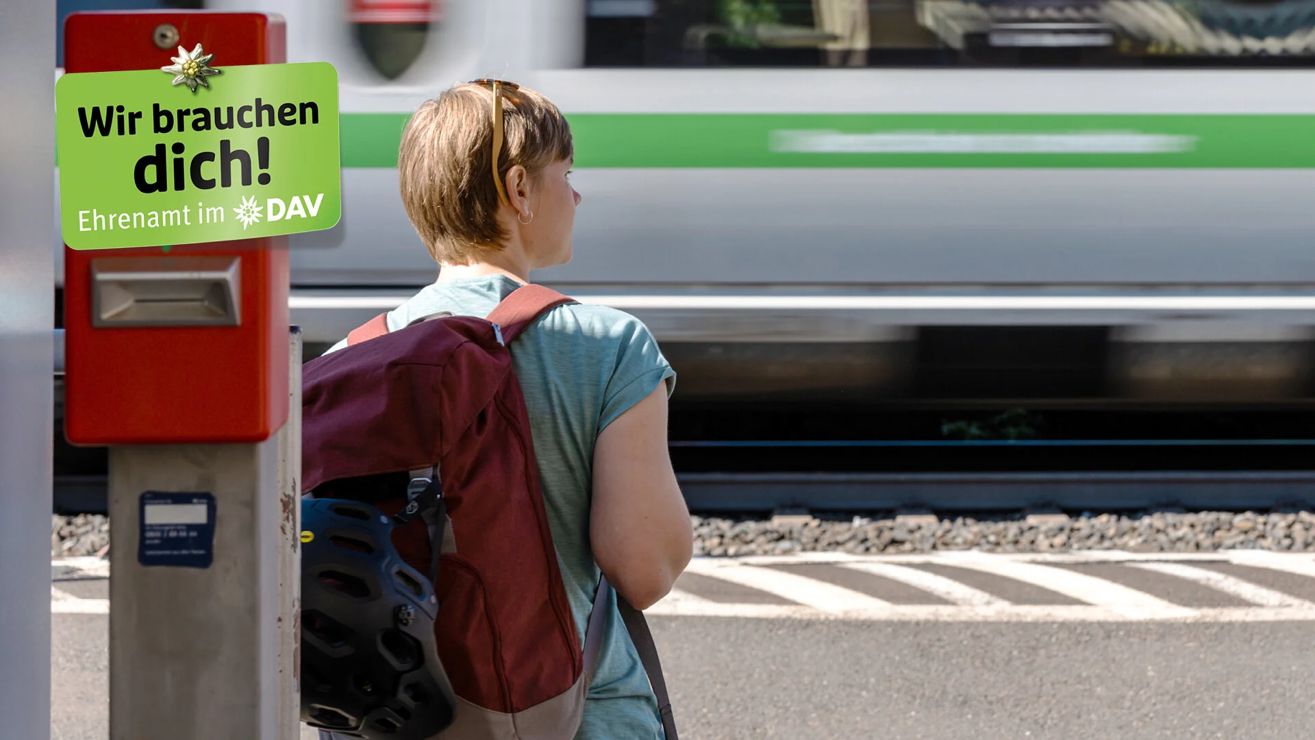 Kampagnenmotiv: Ehrenamtliche Unterstützung beim DAV - Imagefoto | © DAV / Franz Güntner